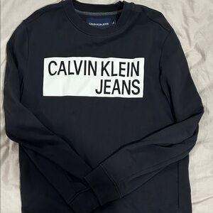 Calvin Klein Black and White Logo Sweatshirt